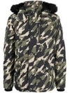 Fur Hooded Camouflage Padding Green - MOOSE KNUCKLES - BALAAN 2