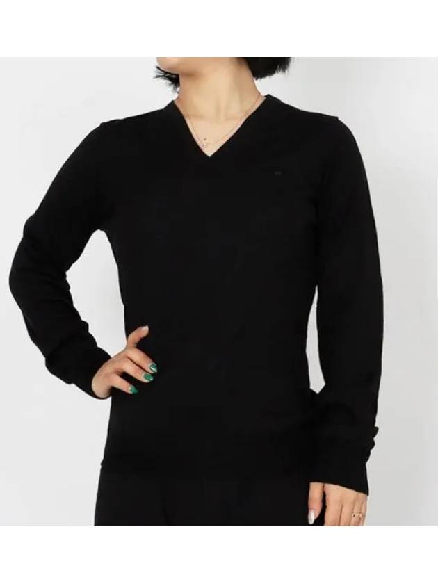 Women's Amaya V-Neck Sweater Black - J.LINDEBERG - BALAAN 2