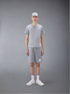 Men's Side Slit Relaxed Short Sleeve T-Shirt Light Grey - THOM BROWNE - BALAAN 11