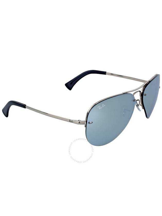 Ray Ban Silver Mirror Aviator Unisex Sunglasses RB3449 003/30 59 - RAY-BAN - BALAAN 2