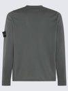 Raw Hand Cotton Crewneck Knit Top Dark Green - STONE ISLAND - BALAAN 3