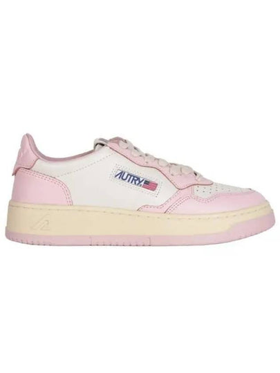 Women's Medalist Bi-Color Low-Top Sneakers White Pink - AUTRY - BALAAN 2