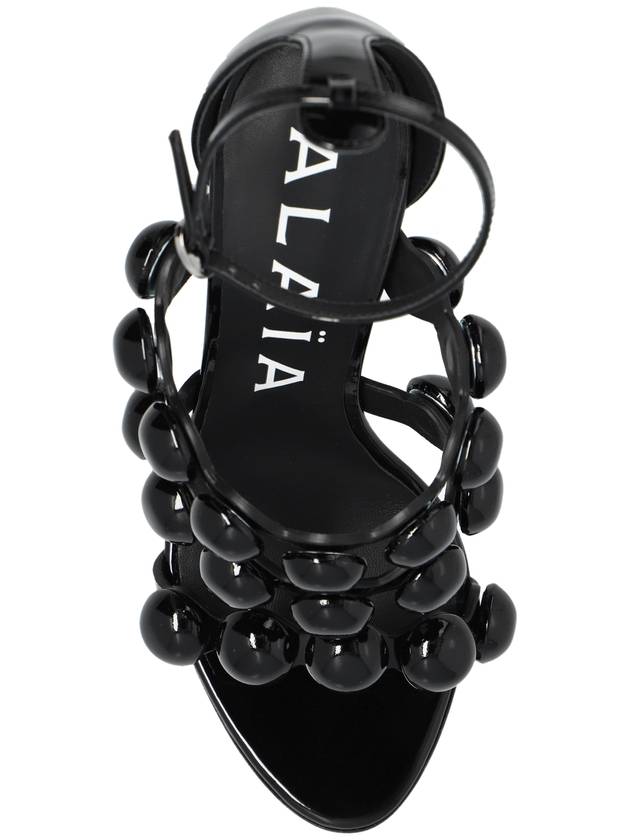 Alaïa Heeled Sandals 3 Straps, Women's, Black - ALAIA - BALAAN 6