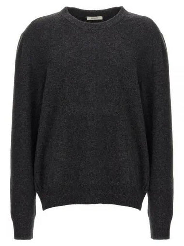 Crew Neck Knit Top Anthracite Melange - LEMAIRE - BALAAN 1