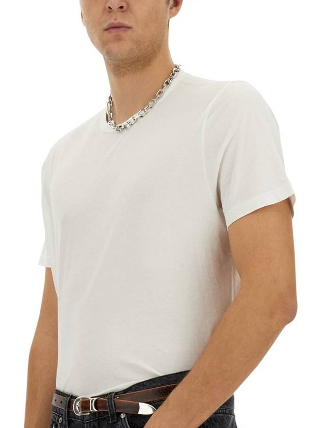 New Box Cotton Crew Neck Short Sleeve T-Shirt White - OUR LEGACY - BALAAN 3