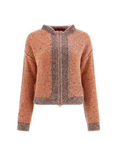 GARDEN round neck cardigan 6006ELAW23A APRICOT - ECKHAUS LATTA - BALAAN 1