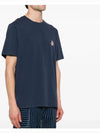 Speedy Fox Patch Comfort Short Sleeve T-Shirt Ink Blue - MAISON KITSUNE - BALAAN 4