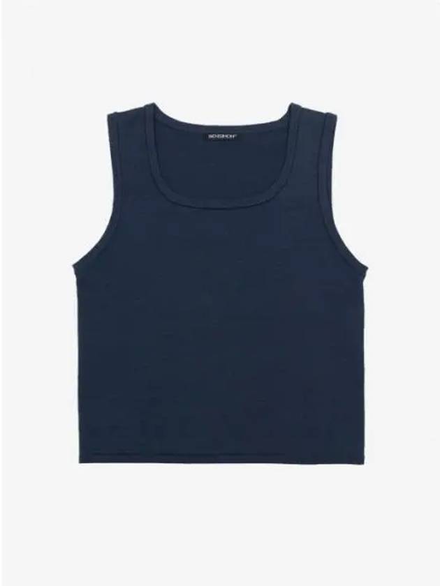 KNIT SLEEVELESS NAVY - BENSIMON - BALAAN 1