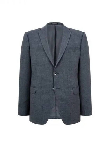 Men s checked wool no cheat single jacket dark gray 271278 - EMPORIO ARMANI - BALAAN 1