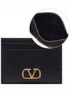 V Logo Signature Card Wallet Black - VALENTINO - BALAAN 2