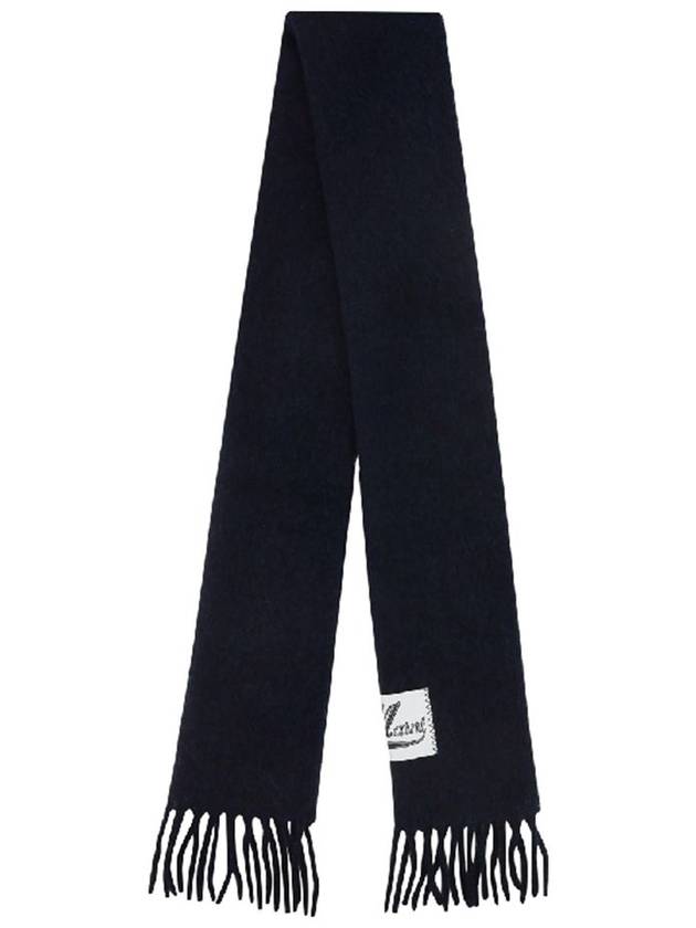 Alpaca Wool Muffler Navy - MARNI - BALAAN 3