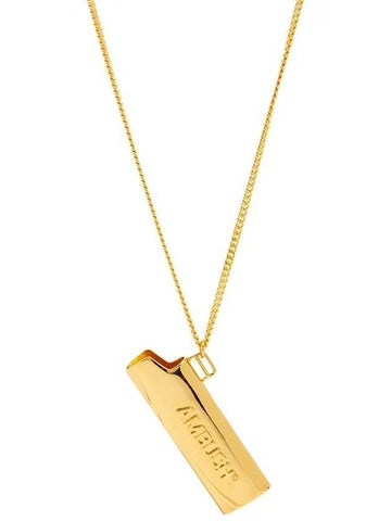 emboss logo lighter case necklace gold - AMBUSH - BALAAN 1