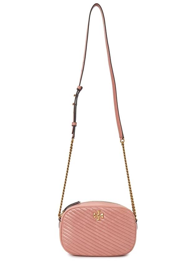 Kira Chevron Camera Shoulder Bag Pink - TORY BURCH - BALAAN 8