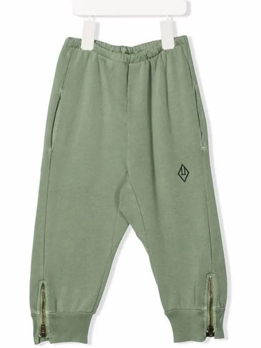 Kids Logo Embroidered Track Pants Green F21016 148CE - THE ANIMALS OBSERVATORY - BALAAN 1