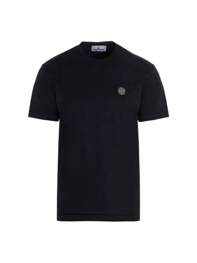 Wappen Logo Patch Short Sleeve T-Shirt Navy - STONE ISLAND - BALAAN 2