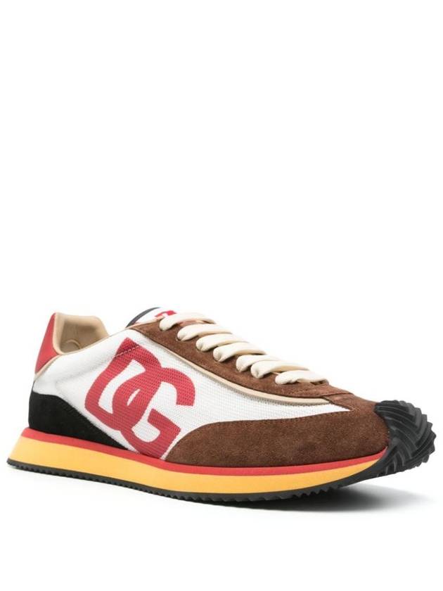 Dolce & Gabbana Mesh And Suede Dg Cushion Sneakers Shoes - DOLCE&GABBANA - BALAAN 2