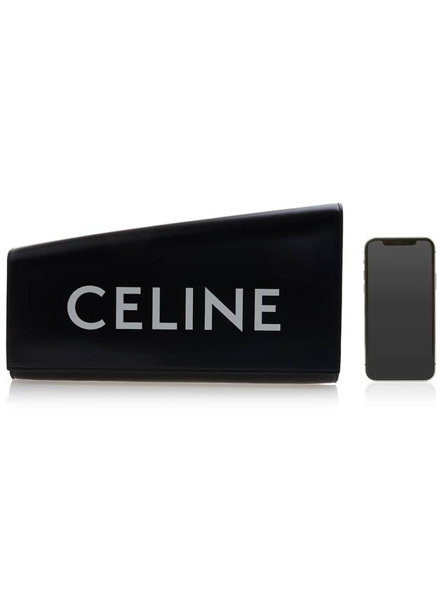 Calfskin Ashmetric Clutch Bag Black - CELINE - BALAAN 7