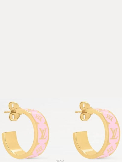 Nanogram Enamel Earrings Pink - LOUIS VUITTON - BALAAN 2