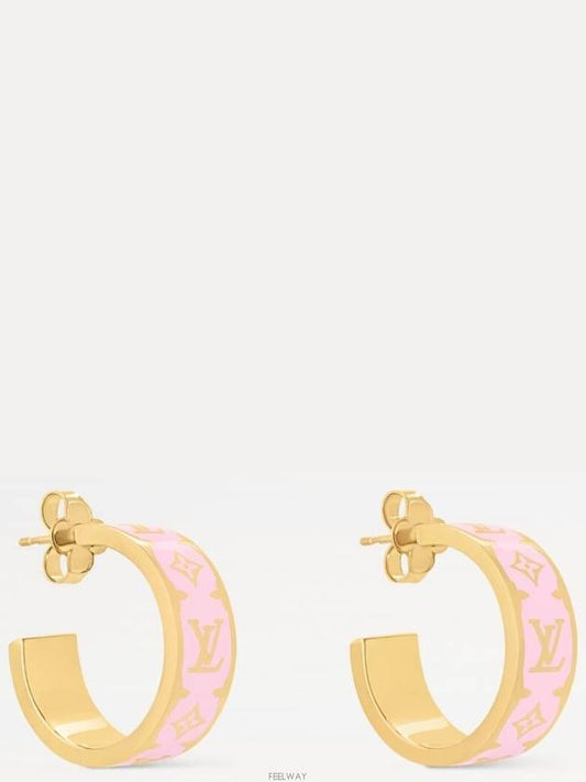 Nanogram enamel earrings pink M01831 - LOUIS VUITTON - BALAAN 2