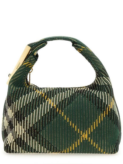 Peg Medium Check Pattern Duffel Bag Green - BURBERRY - BALAAN 2