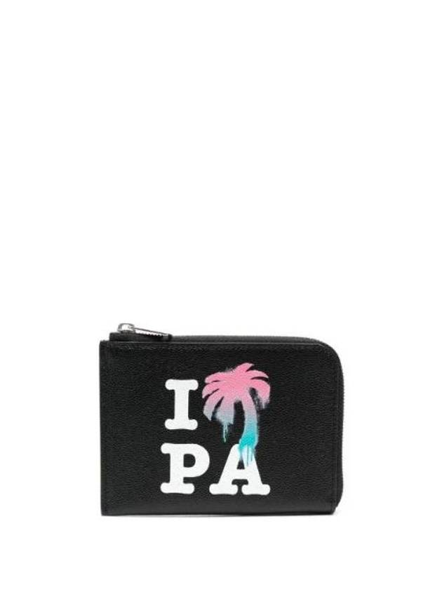 I Love PA Card Wallet Black - PALM ANGELS - BALAAN 1