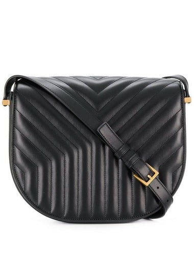 Joan Satchel Quilted Shoulder Bag Black - SAINT LAURENT - BALAAN 1