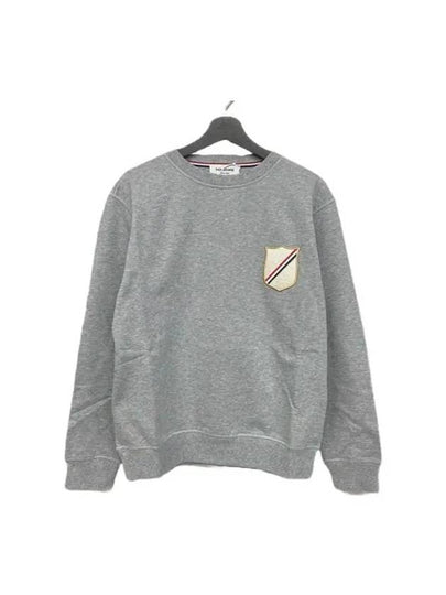 Men's Crest Patch Sweatshirt Grey - THOM BROWNE - BALAAN 2