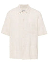 Box Seersucker Texture Short Sleeve Shirt Beige - OUR LEGACY - BALAAN 2