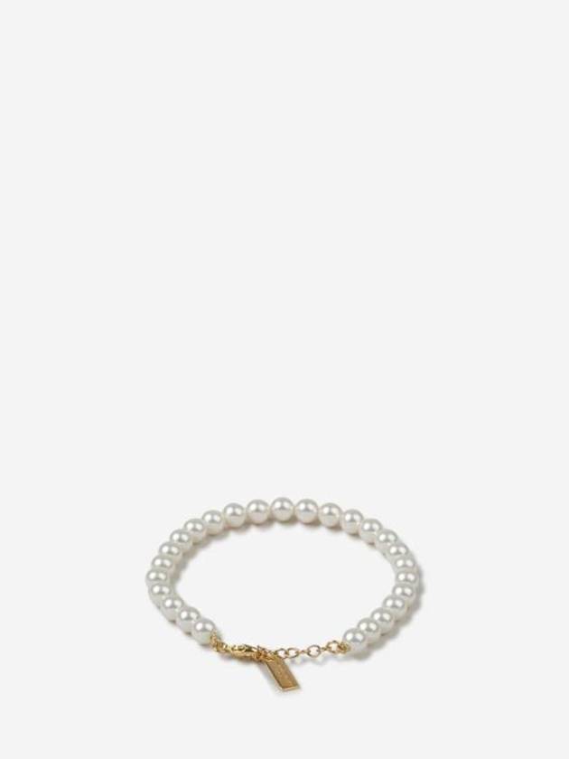 Pearl Metal Bracelet Cream Gold - SAINT LAURENT - BALAAN 3