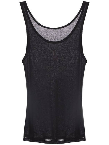 Women's Wool Jersey Sleeveless Black - SAINT LAURENT - BALAAN 1