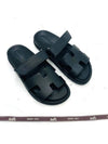 Chypre Calfskin Sandals Black - HERMES - BALAAN 3