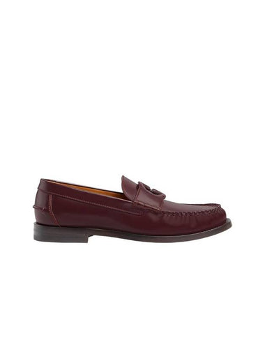 Interlocking G Loafer Bordeaux Leather - GUCCI - BALAAN 1