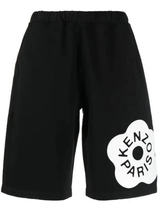 Boke Flower 2 0 Bermuda Shorts Black - KENZO - BALAAN.