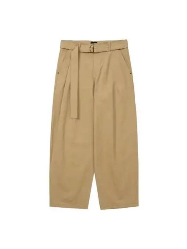 Asymmetric cotton pants beige - AJOBYAJO - BALAAN 1