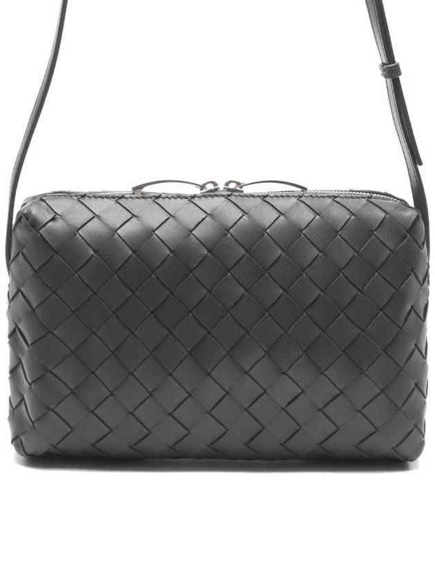 Intrecciato Leather Mini Cross Bag Fondente - BOTTEGA VENETA - BALAAN 2