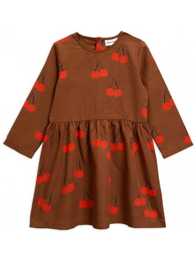 Kids Cherry Long Sleeve Brown One Piece 19750111 16 - MINI RODINI - BALAAN 2