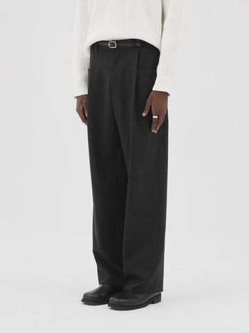 Big Pocket Wide Slacks Pants Charcoal - MUILL - BALAAN 1