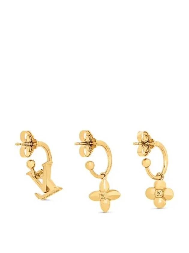 LV Floragram Earrings Gold - LOUIS VUITTON - BALAAN 3