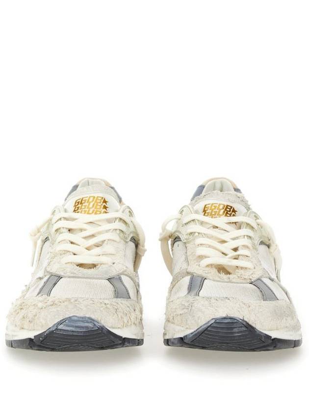 Mesh and Suede Leather Dad-Star Sneakers White Beige - GOLDEN GOOSE - BALAAN 6