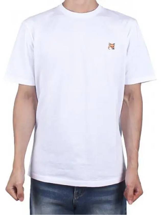 Fox Head Patch Classic Short Sleeve T-Shirt White - MAISON KITSUNE - BALAAN 2