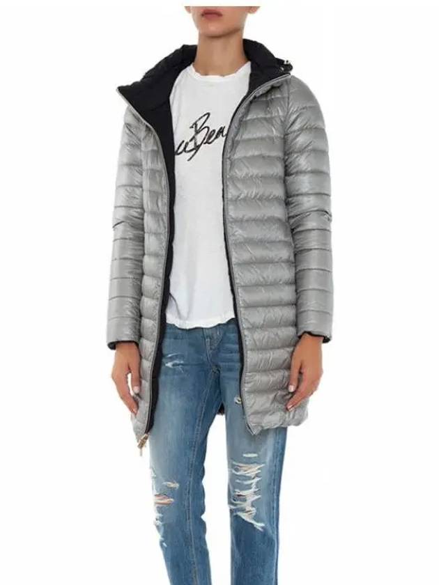 Double-sided down long padded jacket PI0531D black_silver - HERNO - BALAAN 6