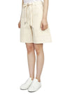 Women's Cotton Shorts Ivory - MONCLER - BALAAN 3