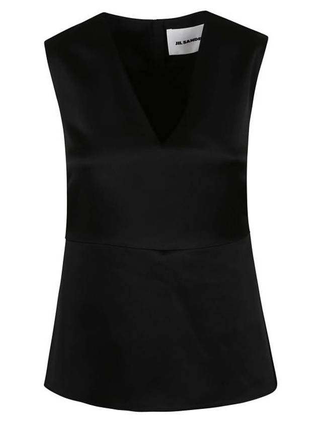 sleeveless t-shirt J01NC0112 J76018 001 BLACK - JIL SANDER - BALAAN 1