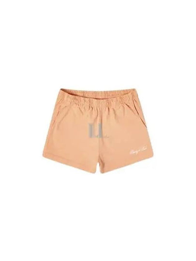 Logo Print Cotton Shorts Peach - SPORTY & RICH - BALAAN 2