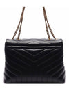 Loulou Matelasse Quilted Y Leather Medium Shoulder Bag Black - SAINT LAURENT - BALAAN 5