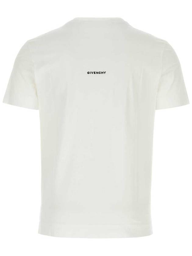 4G Logo Cotton Short Sleeve T-shirt White - GIVENCHY - BALAAN 3