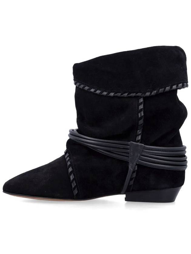 Selen suede middle boots black - ISABEL MARANT - BALAAN 4