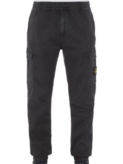 Men's Wappen Patch Straight Pants Black - STONE ISLAND - BALAAN 2