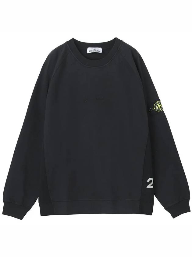 Wappen Patch Crewneck Sweatshirt Black - STONE ISLAND - BALAAN 3