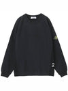 Waffen Patch Crewneck Sweatshirt Black - STONE ISLAND - BALAAN 3